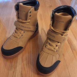 U.S. Polo Assn. Men's Brown and Black Boots
